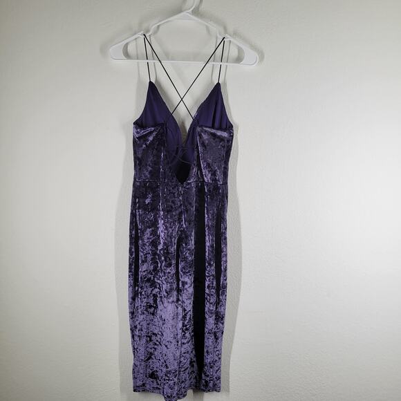 Windsor Crushed Velvet Dress Whimsigoth Fairy Grunge Womens Small Purple - Picture 4 of 8